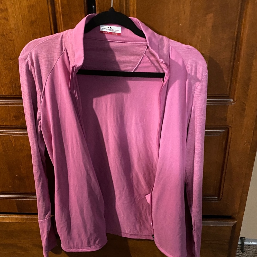 Grand Slam Women's Pink Jacket Athletic Wear